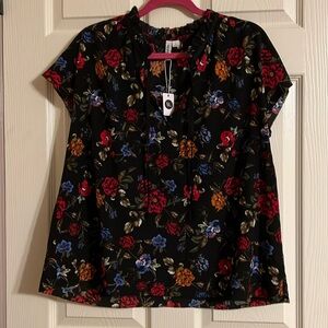 Kensie winter Floral Top L